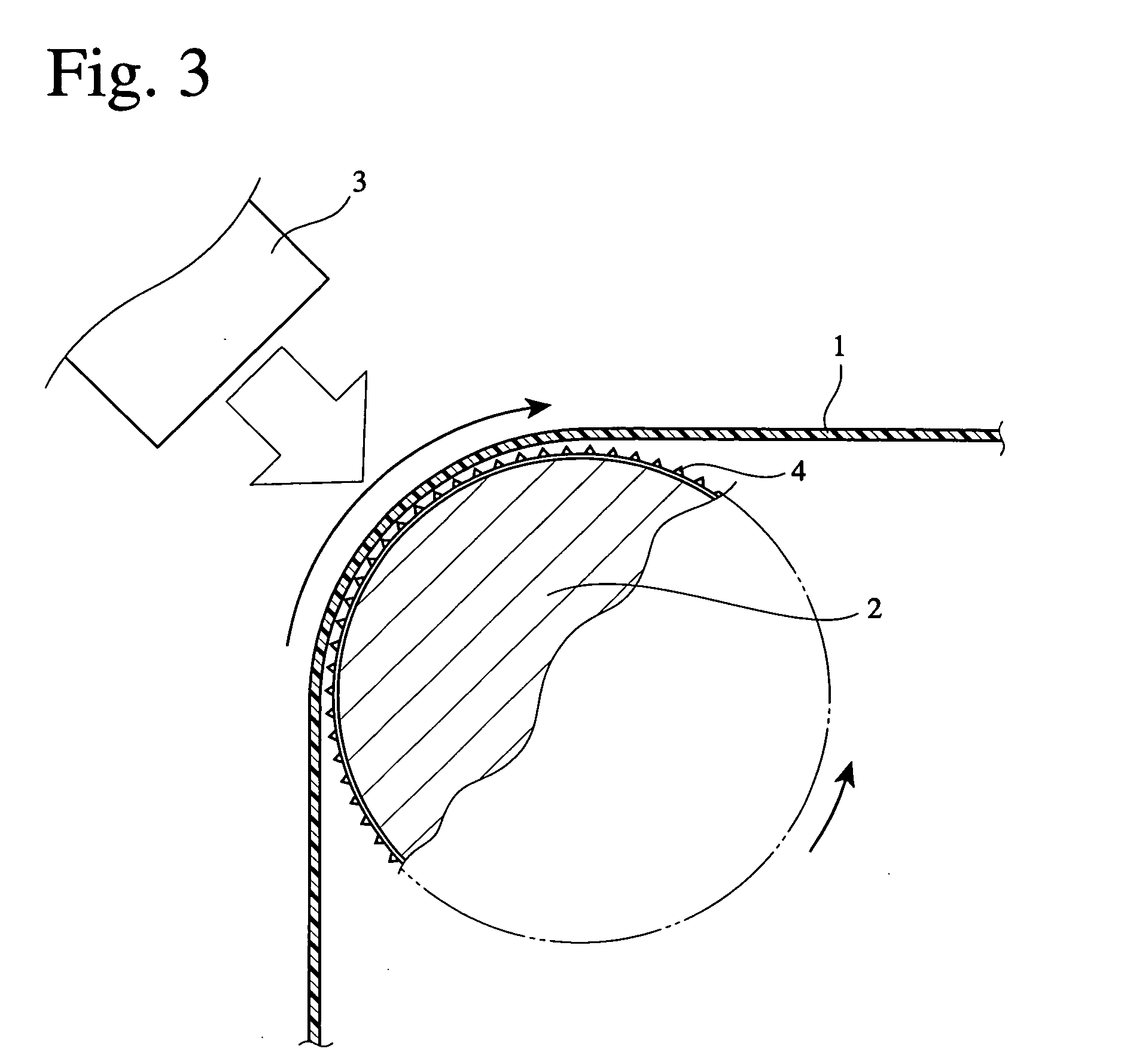 Linearly easy-to-rupture thermoplastic resin film, and method and device for manufacturing the resin film