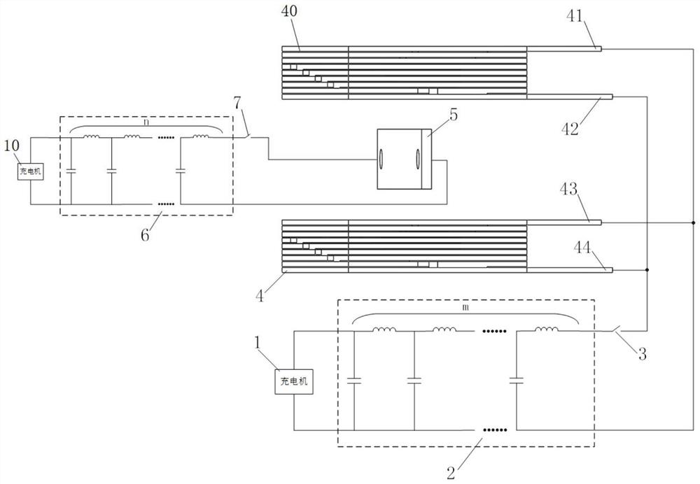 Hopkinson bar electromagnetic loading device and implementation method