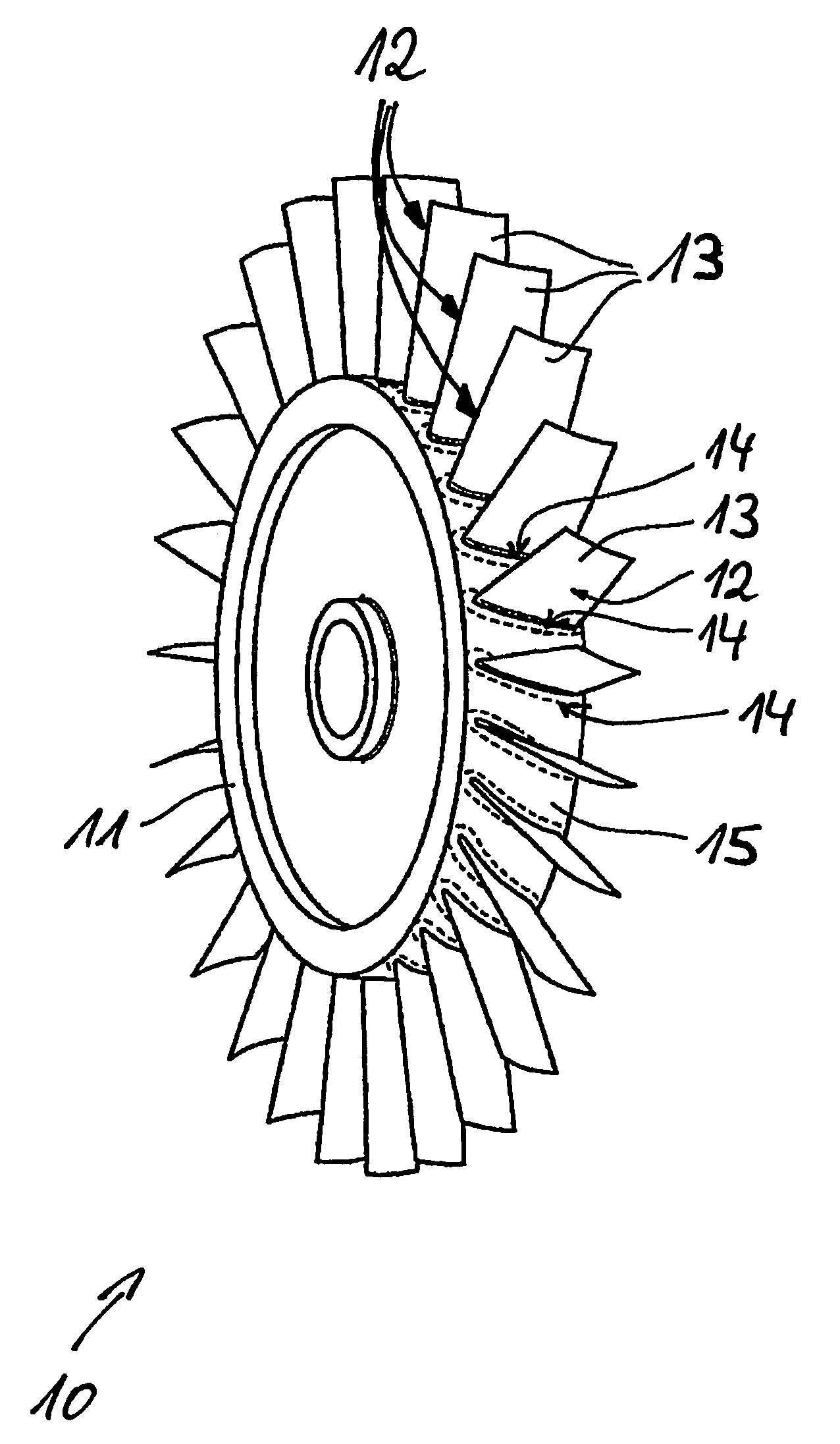 Method for producing aerodynamic structures in the manufacturing of integrally bladed gas turbine rotors