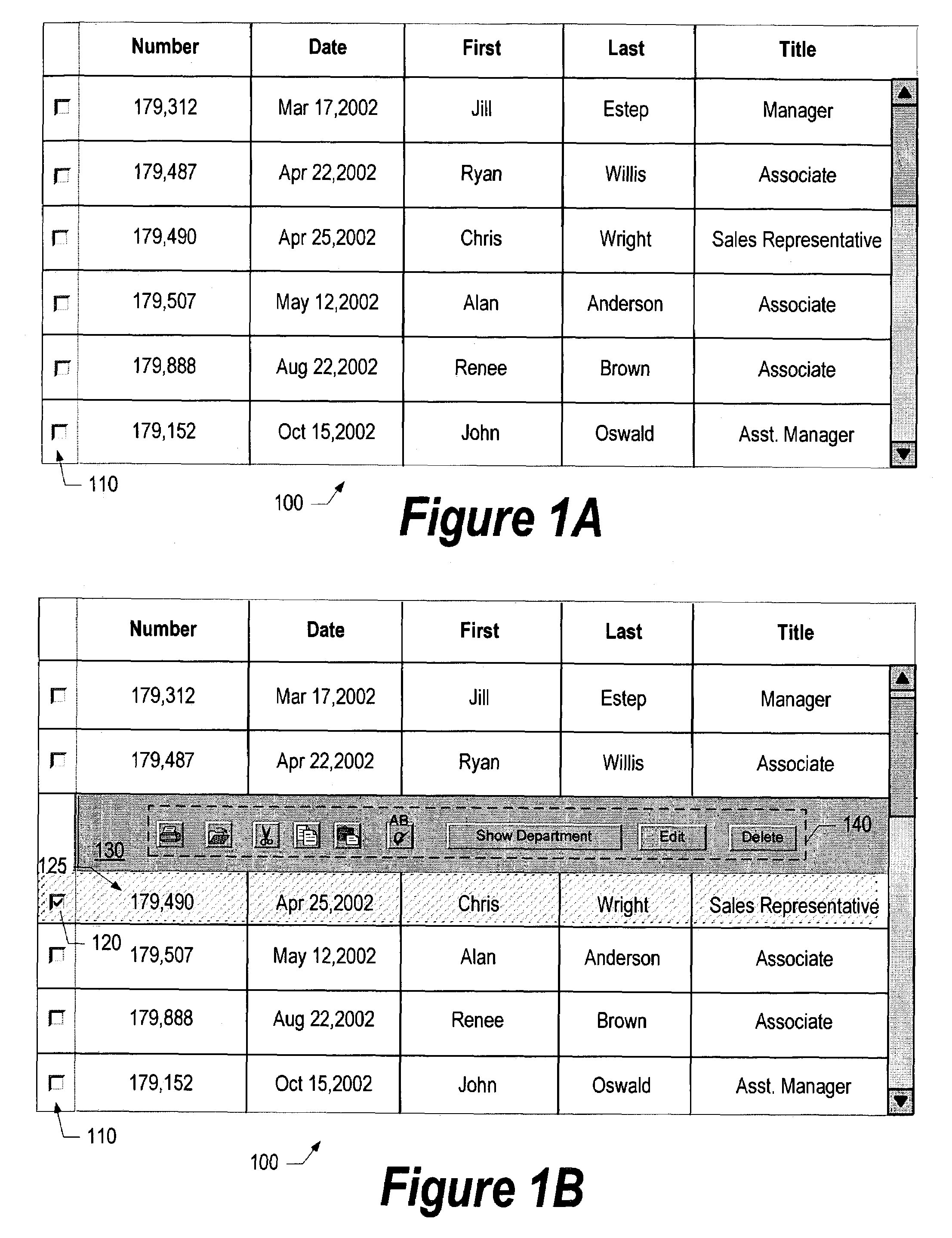 System and method for selection based action bar