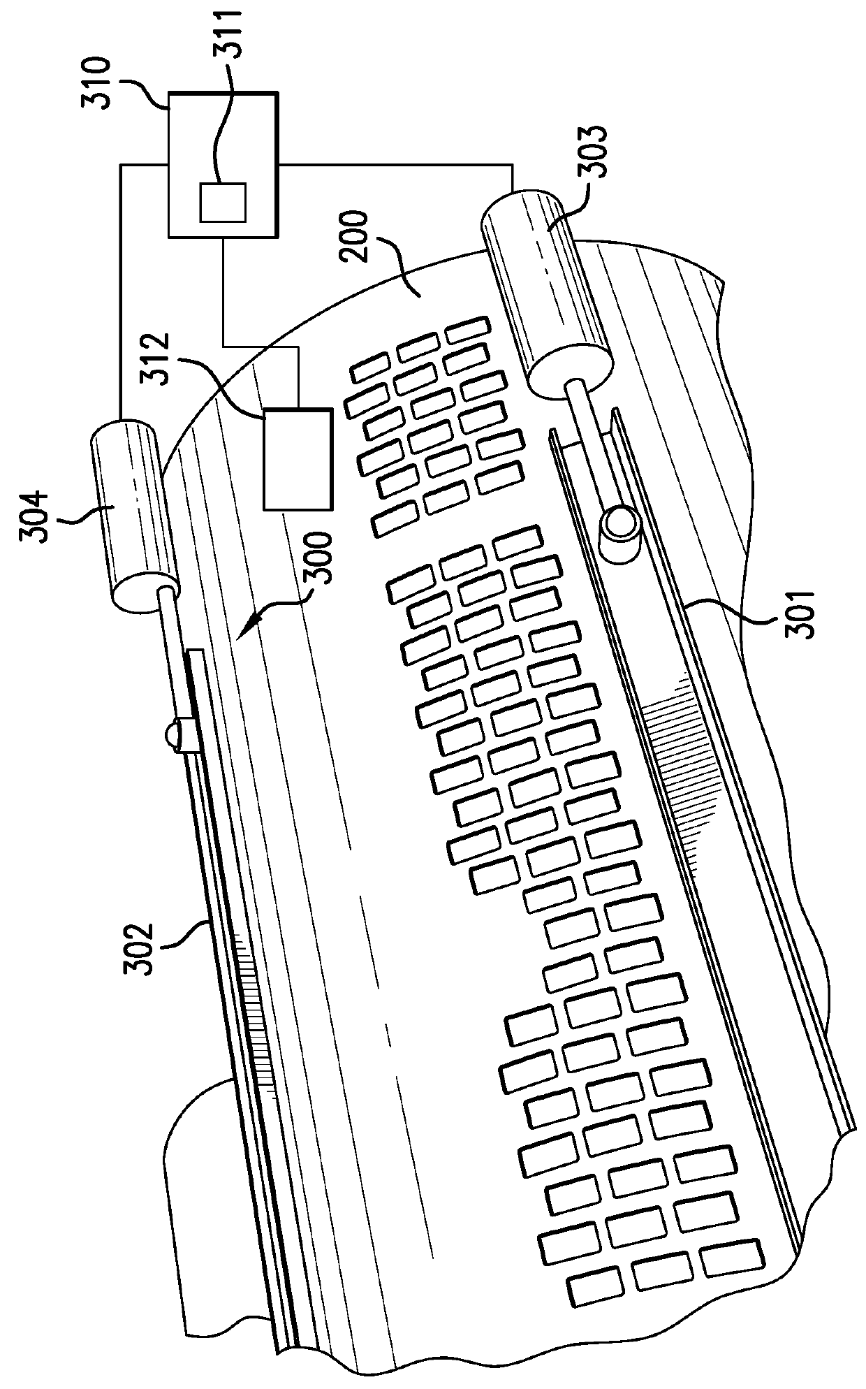 Threshing and separating system with adjustable rotor vanes