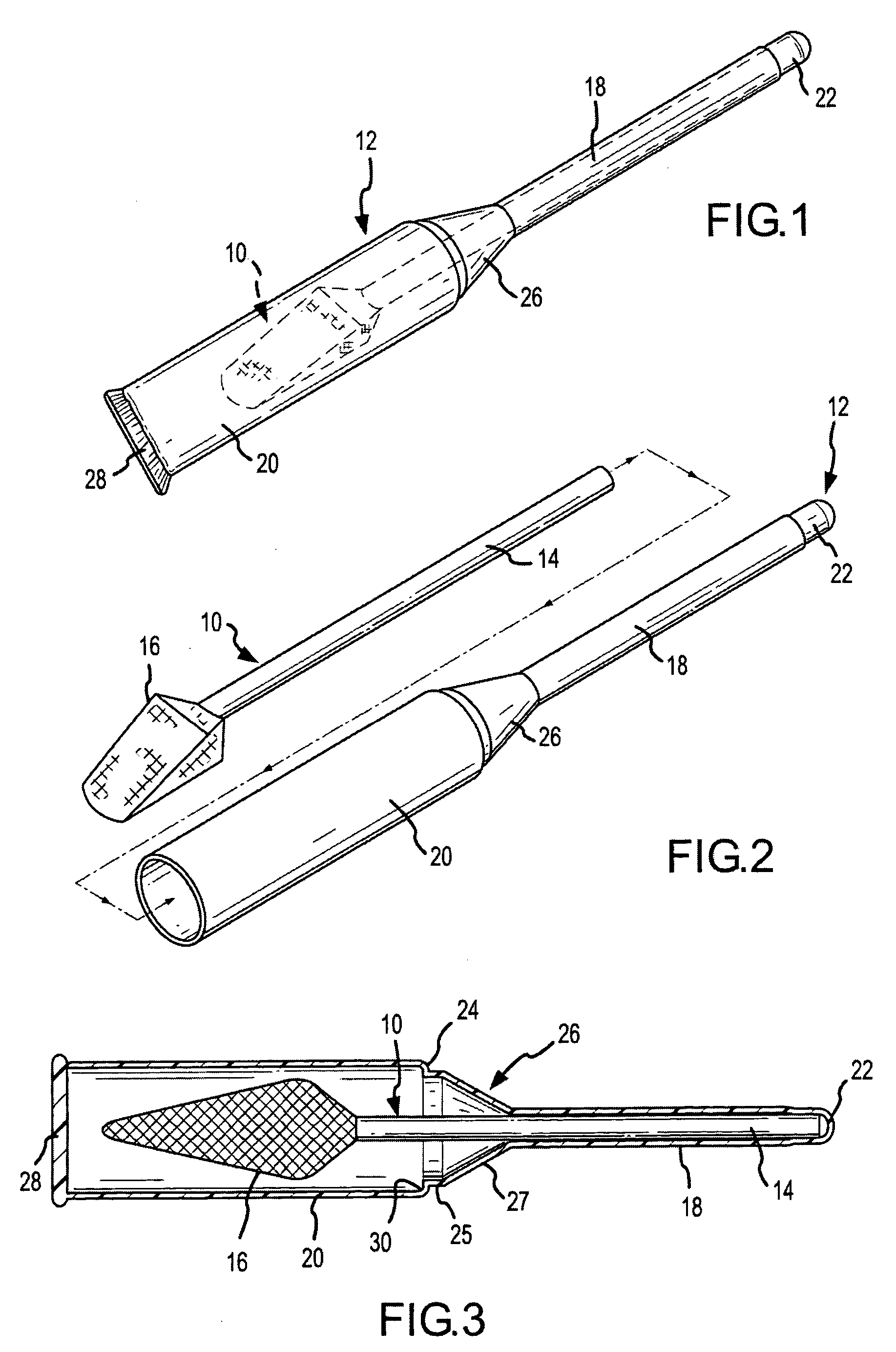 Application and/or carrying devices for oral care compositions