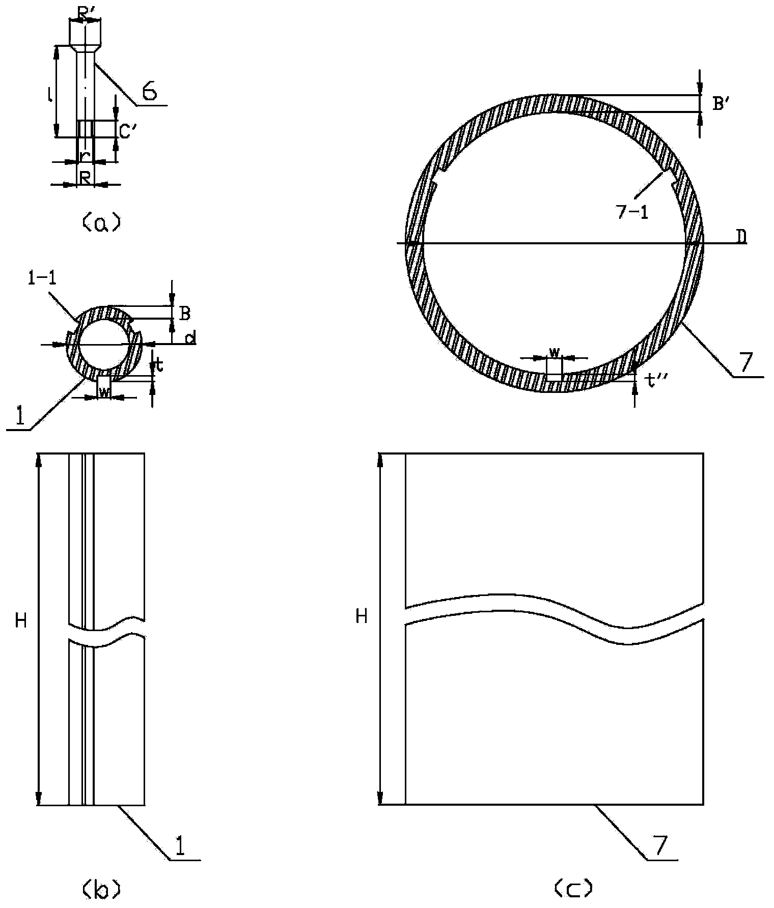 Spiral pipe fixing component and sheathing method