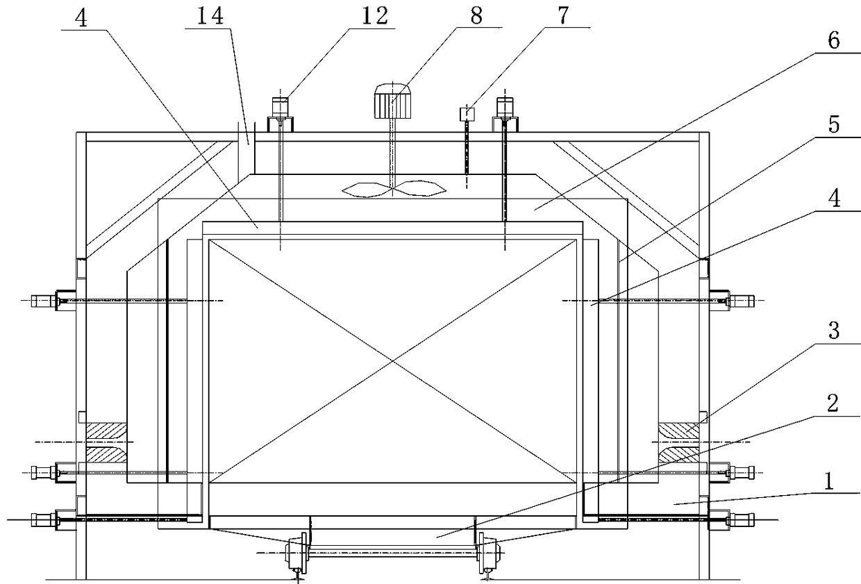 Partitioned continuous tunnel kiln carbonization furnace