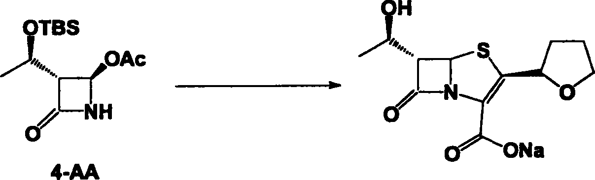 Faropenem sodium preparation method