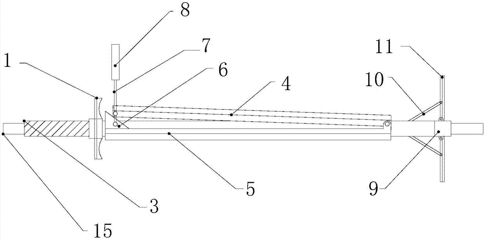 Opposite-pulling bolt capable of shedding