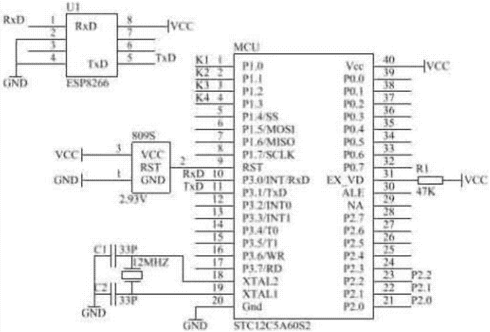 Wi-Fi wireless alarm data display instrument based on ESP8266 and data transmission analytic method