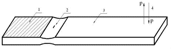 Cantilever bending load metal material fatigue damage test measurement method