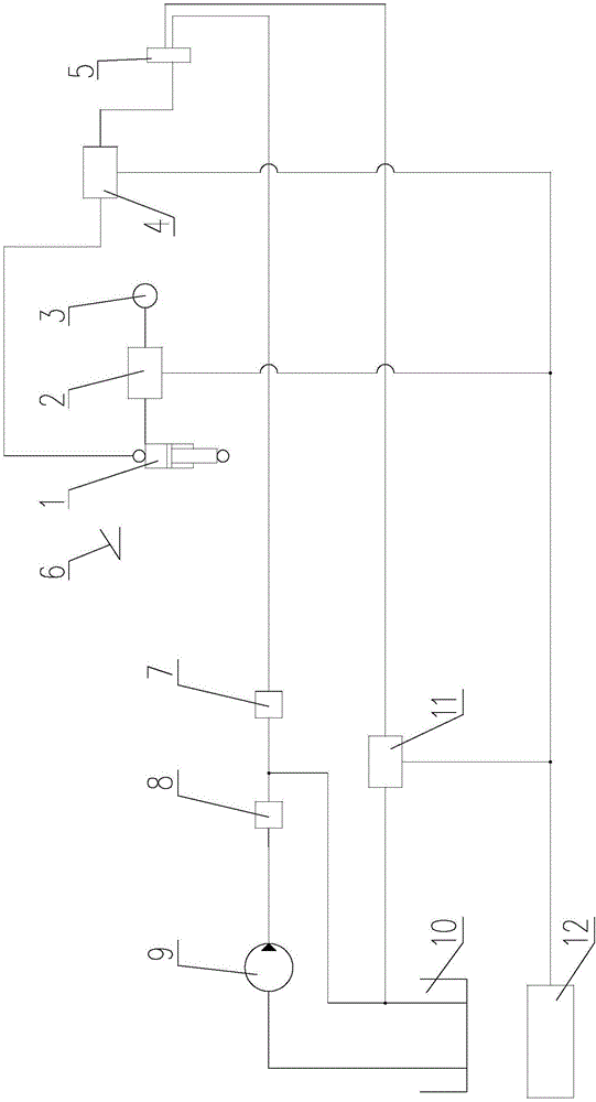 Lifting hydro-pneumatic suspension hydraulic system