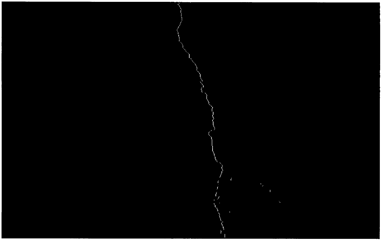 Building structure surface crack size automatic labeling method