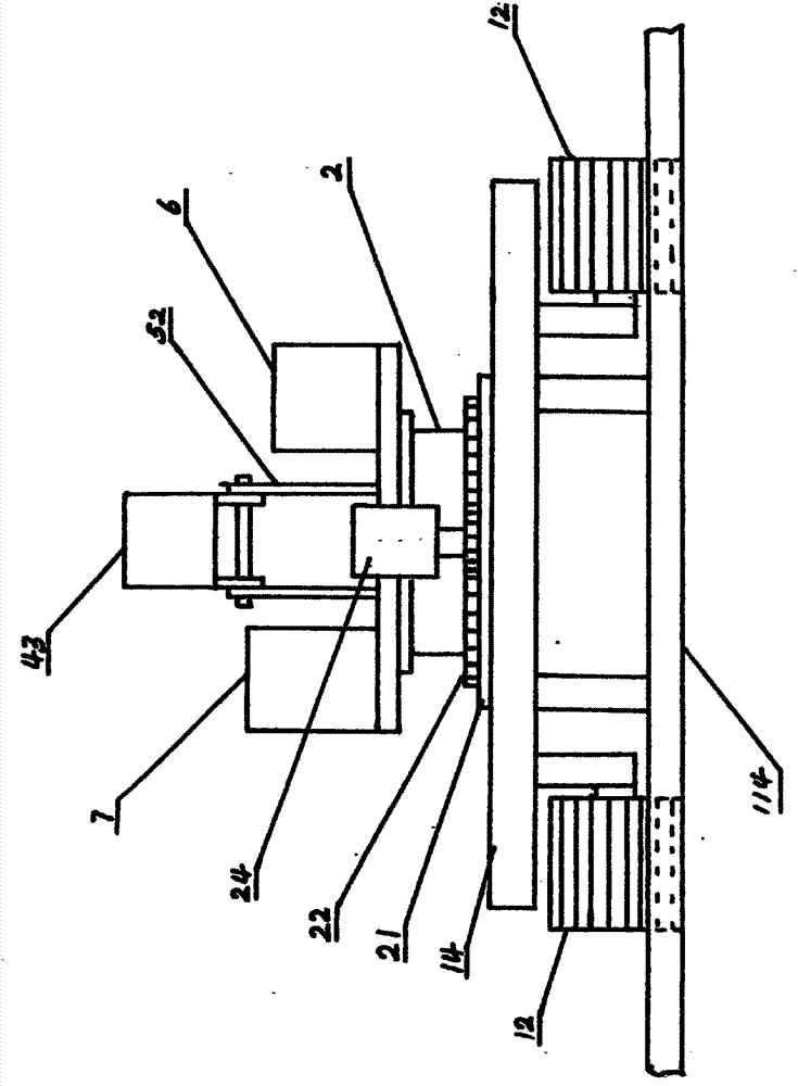 Rotary brick laying machine