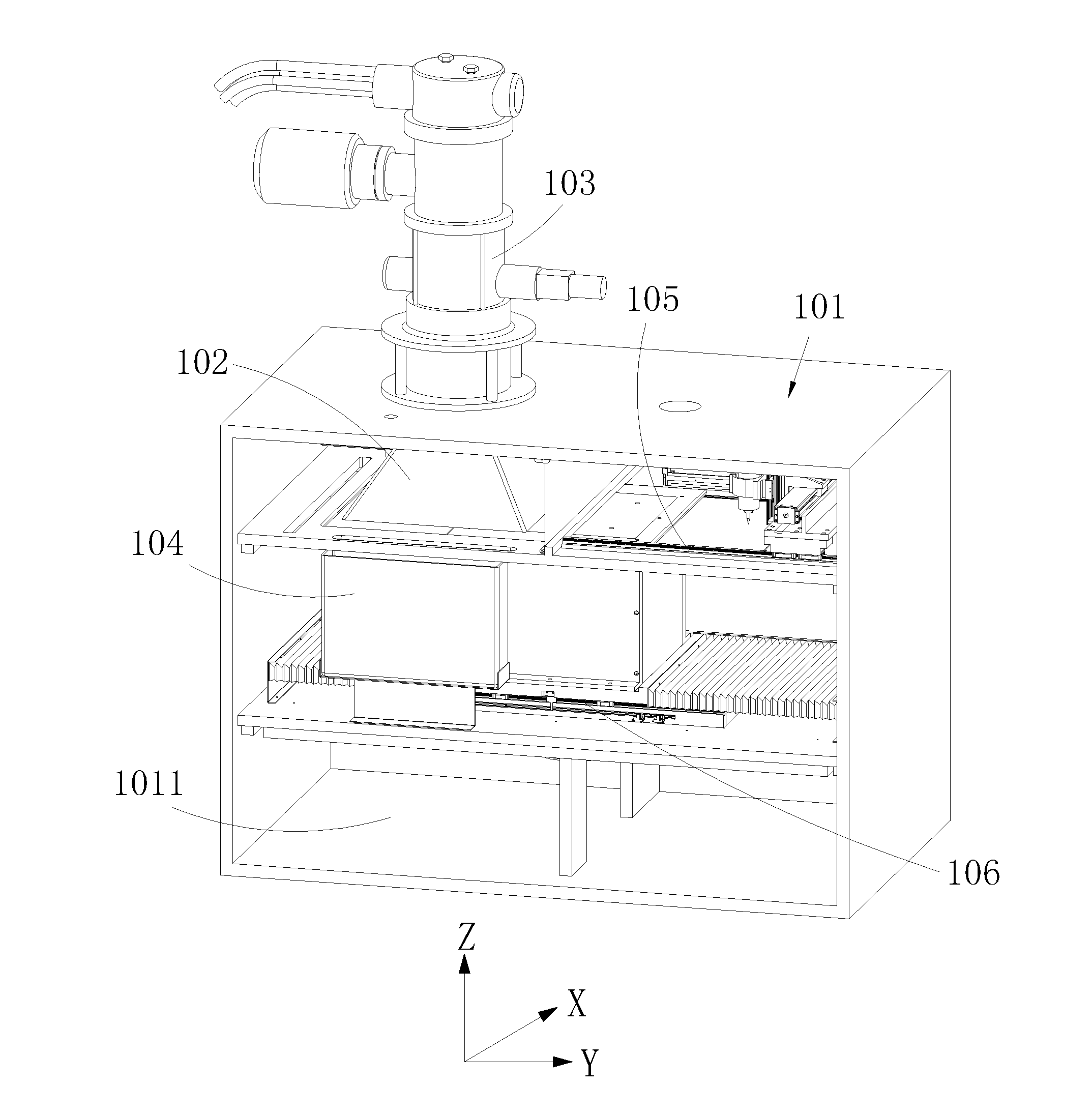 Electron beam melting and cutting composite 3D printing apparatus