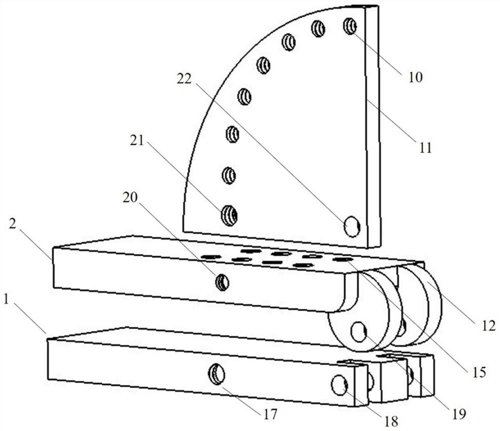 Combustible gas pipeline jet fire experiment device with adjustable angle and adjustable distance