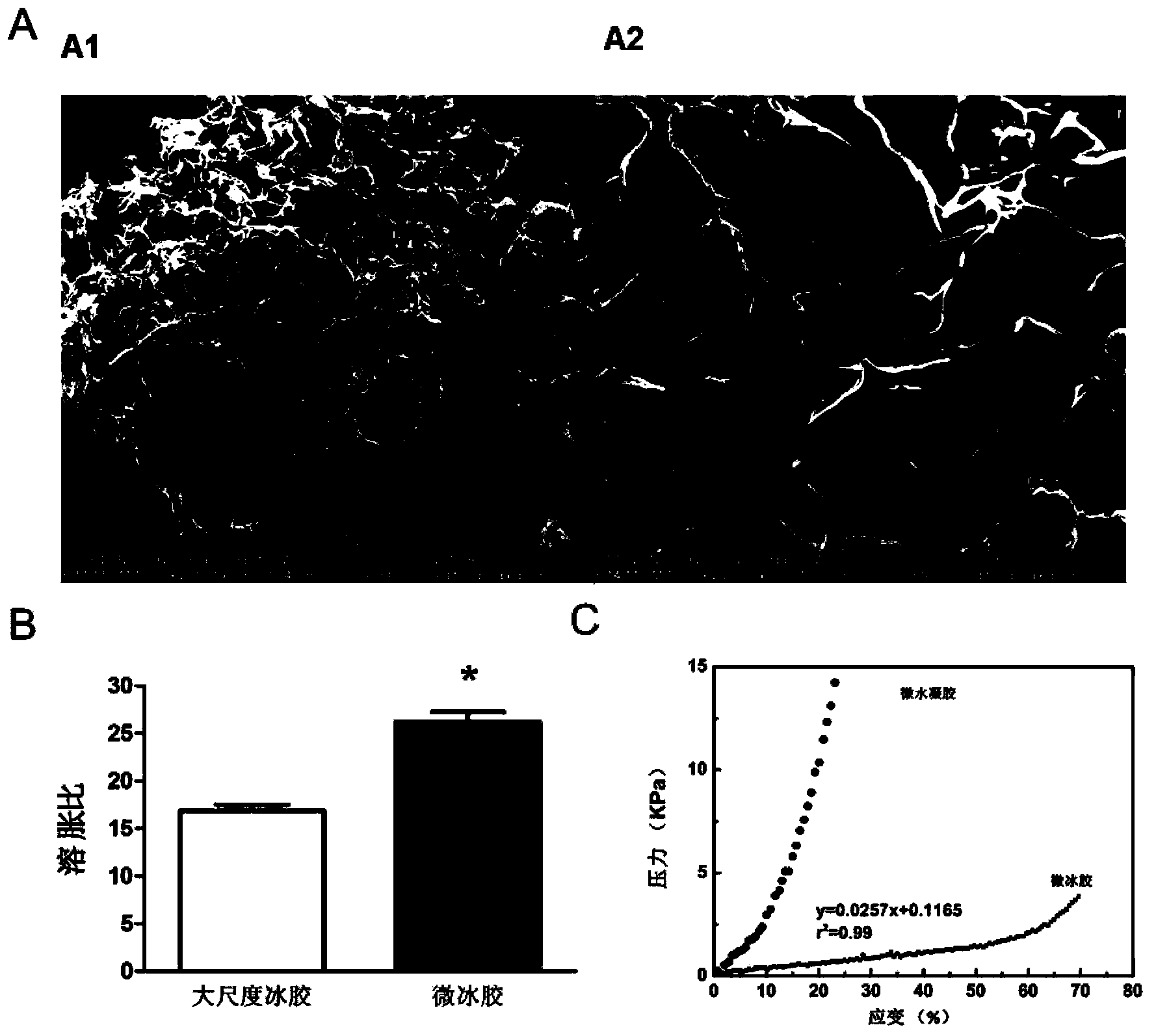 System and method for constructing injected three-dimensional cell microenvironment based on microfrozen gel