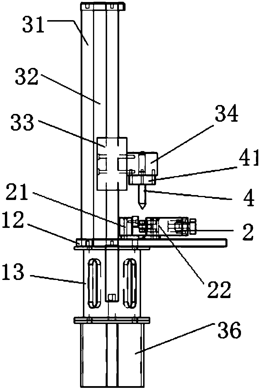 A method for testing the strength of guide plate solder joints using a pressure testing machine