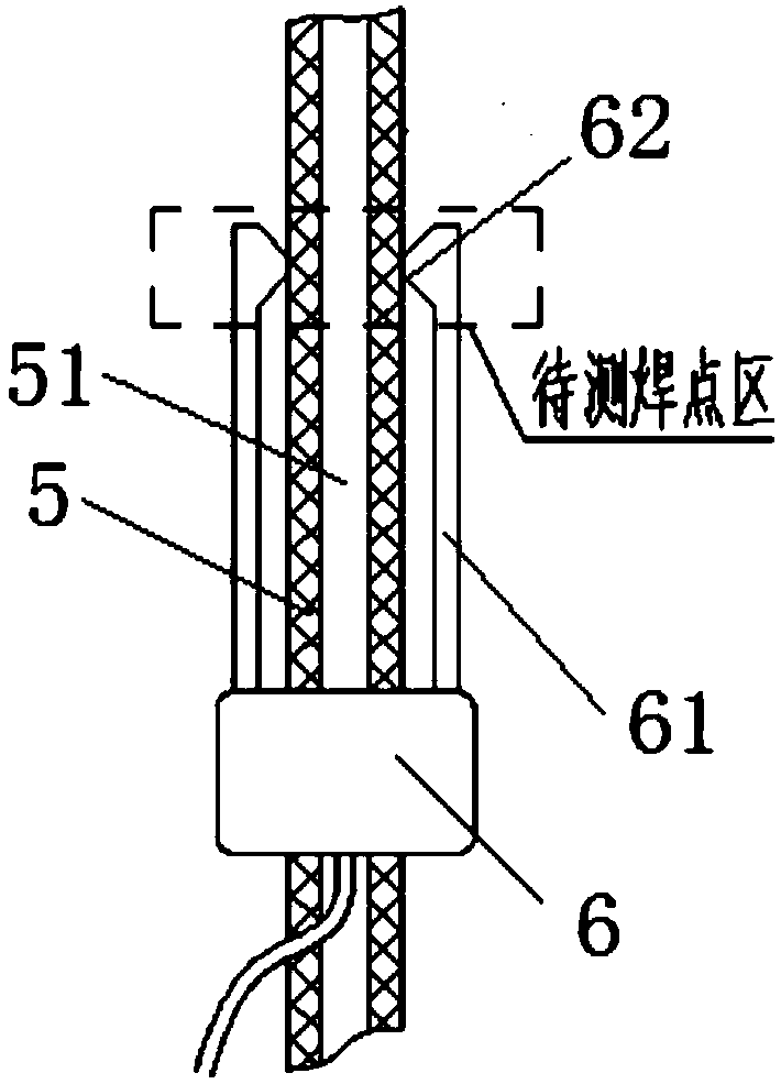 A method for testing the strength of guide plate solder joints using a pressure testing machine