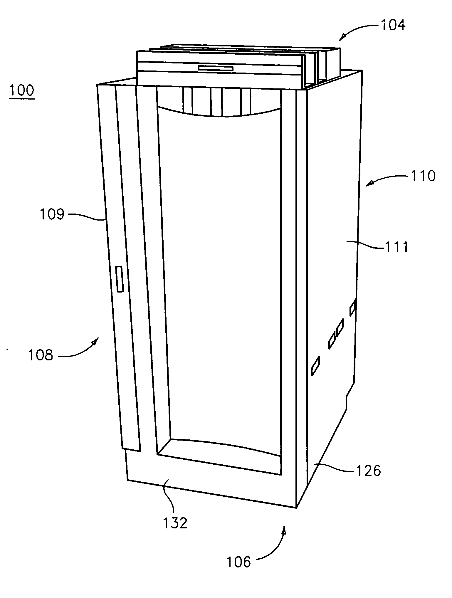 Cabinet for electronic equipment