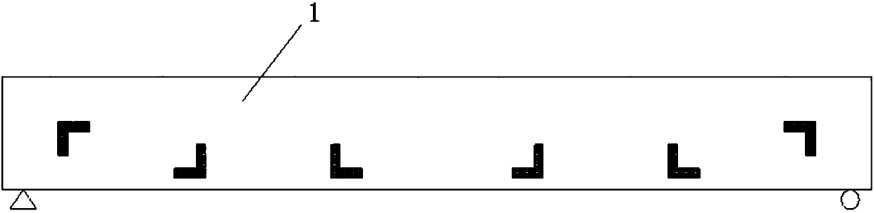 Concrete beam damage monitoring system and monitoring method