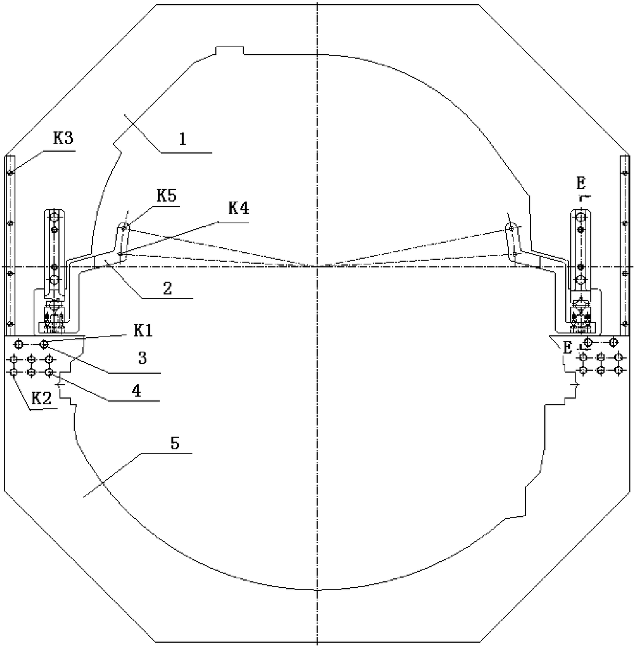 Contour detection method and contour detection device for aero-engine assembly