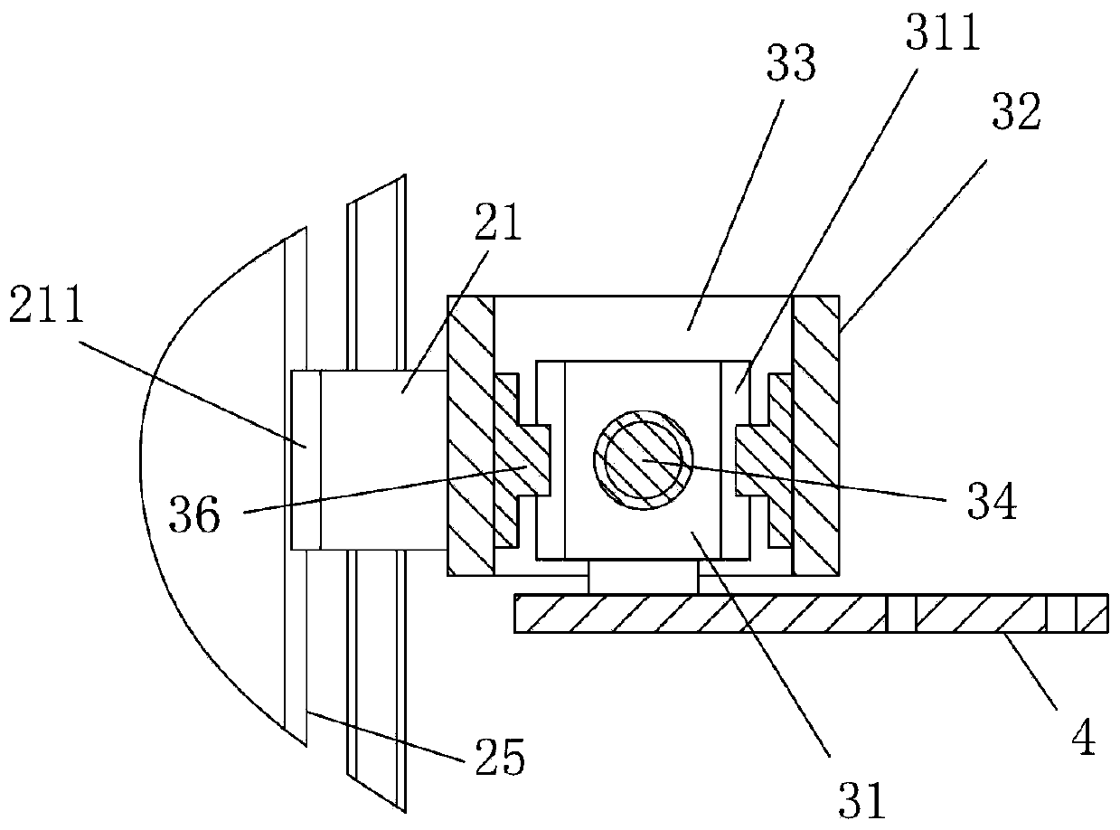 Rotary lifting mechanism of automatic welding auxiliary frame