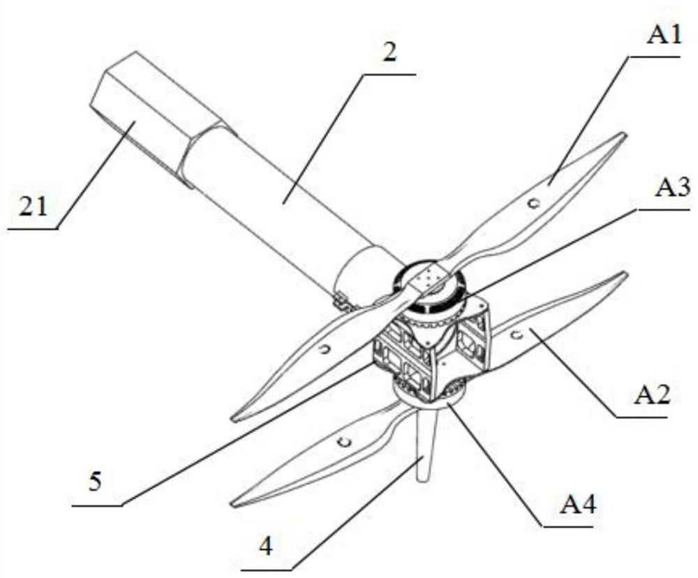 A multi-axis coaxial double-propeller multi-rotor UAV