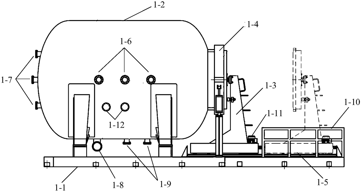 Large-equivalent-weight underground shallow-buried explosion effect simulating device