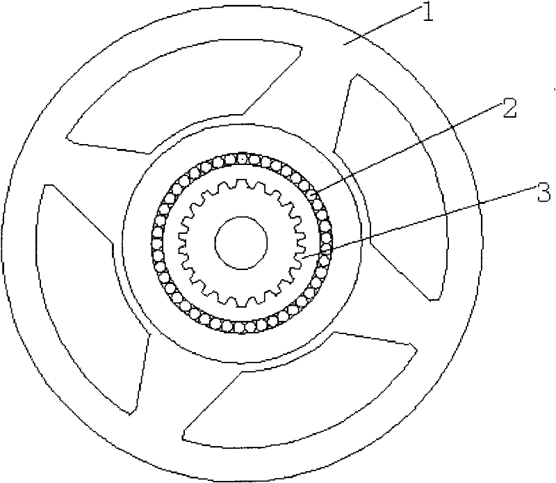 Dual-machine two-dimensional integrated three-phase asynchronous hub motor and frequency conversion driving control system