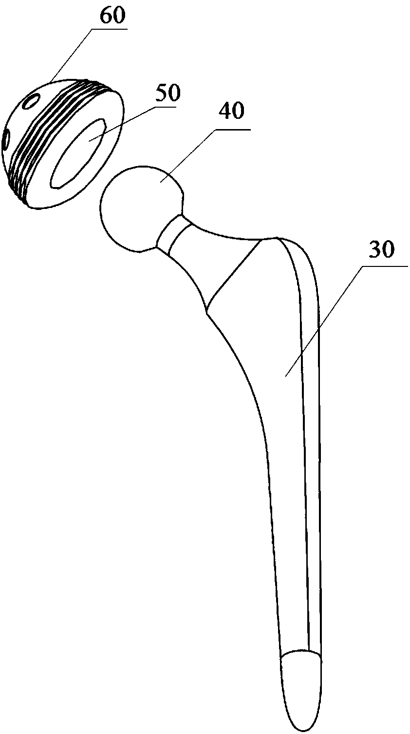 Fluorine modified polyether-ether-ketone/graphite nano composite material and artificial joint prosthesis