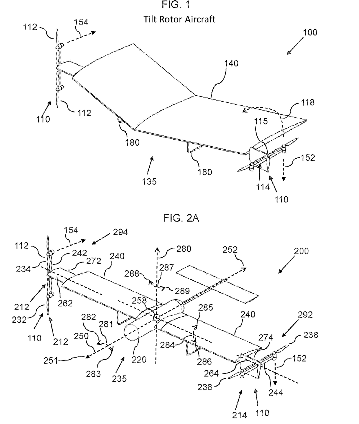 Rotatable thruster aircraft with separate lift thrusters