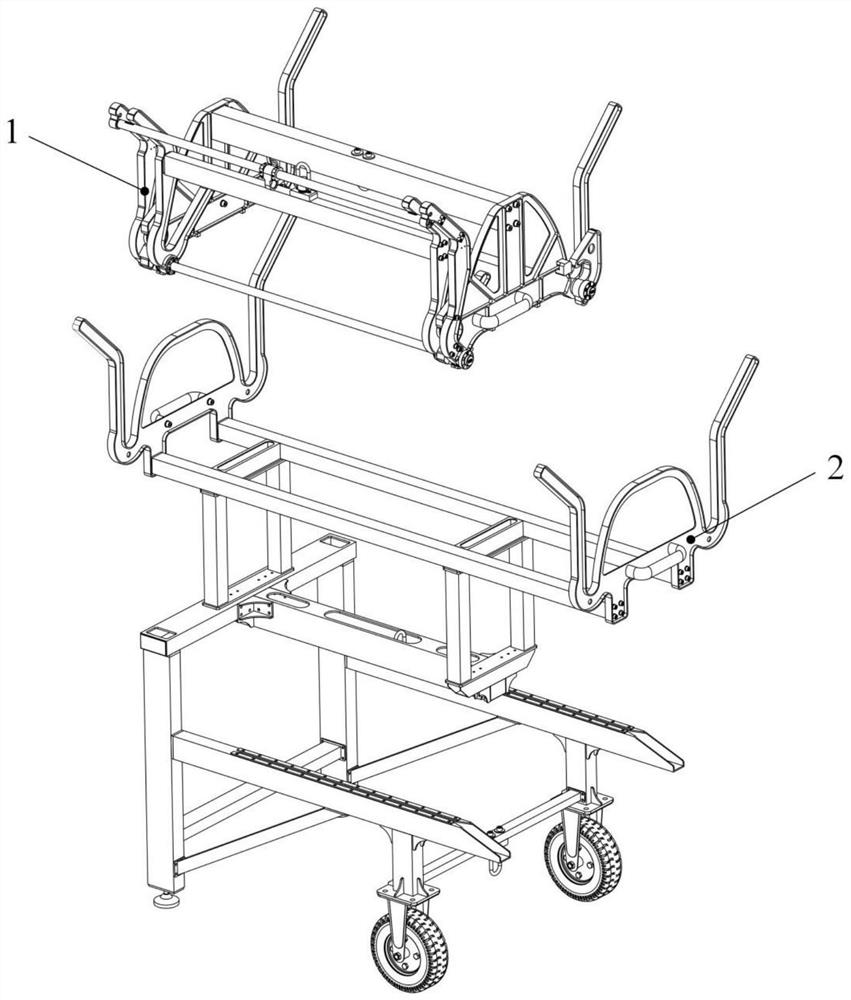 On-line and off-line mechanism and method of multi-split transmission line operation robot