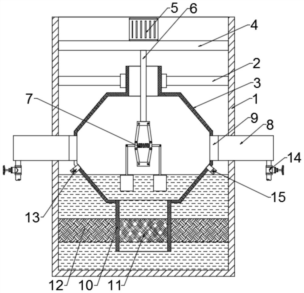 Biological membrane denitrification sewage treatment equipment based on centrifugal effect