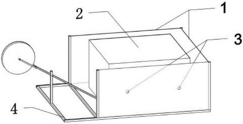 Geological radar antenna self-regulation strutting device