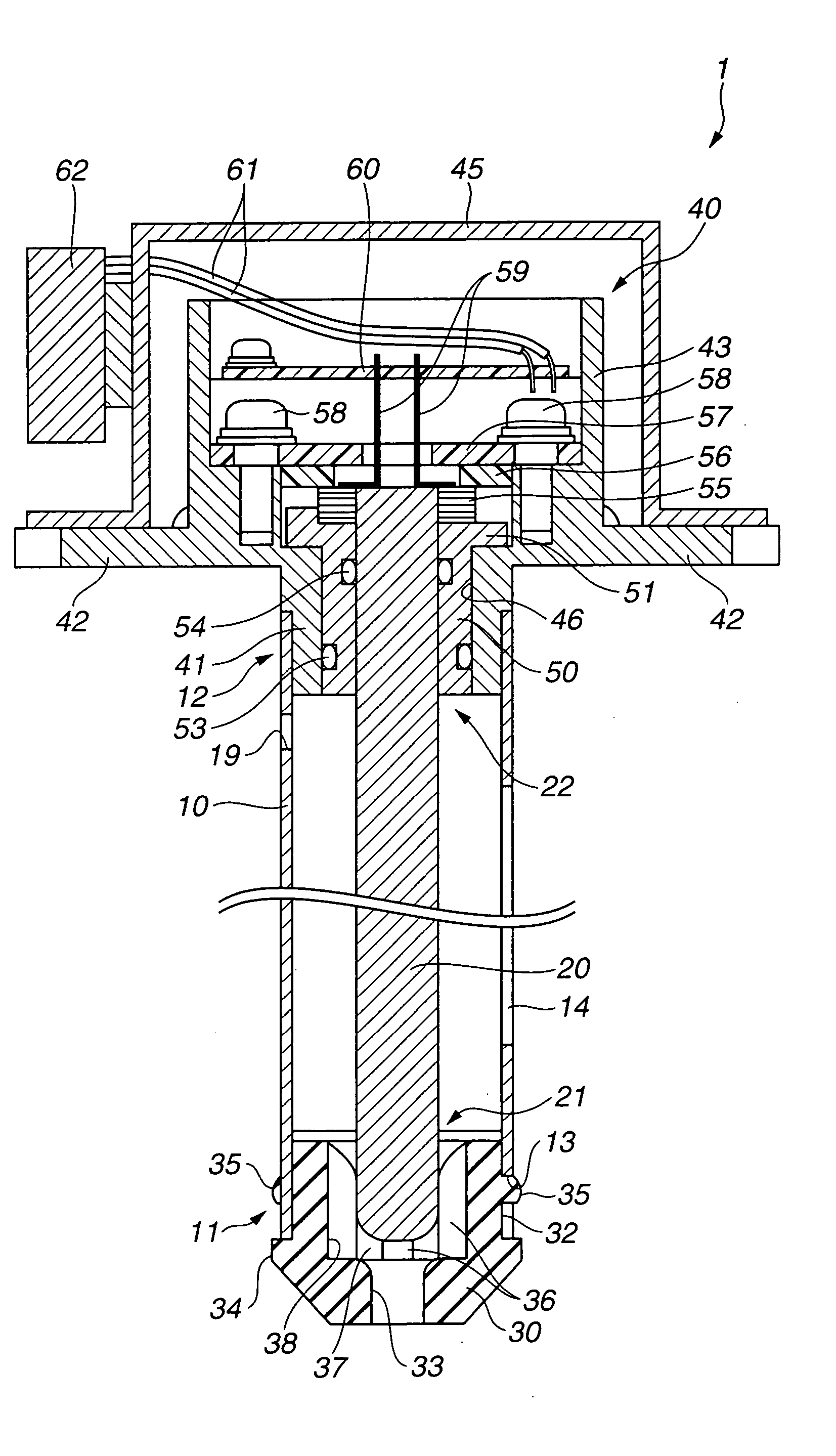 Electrostatic capacity type liquid state detecting sensor