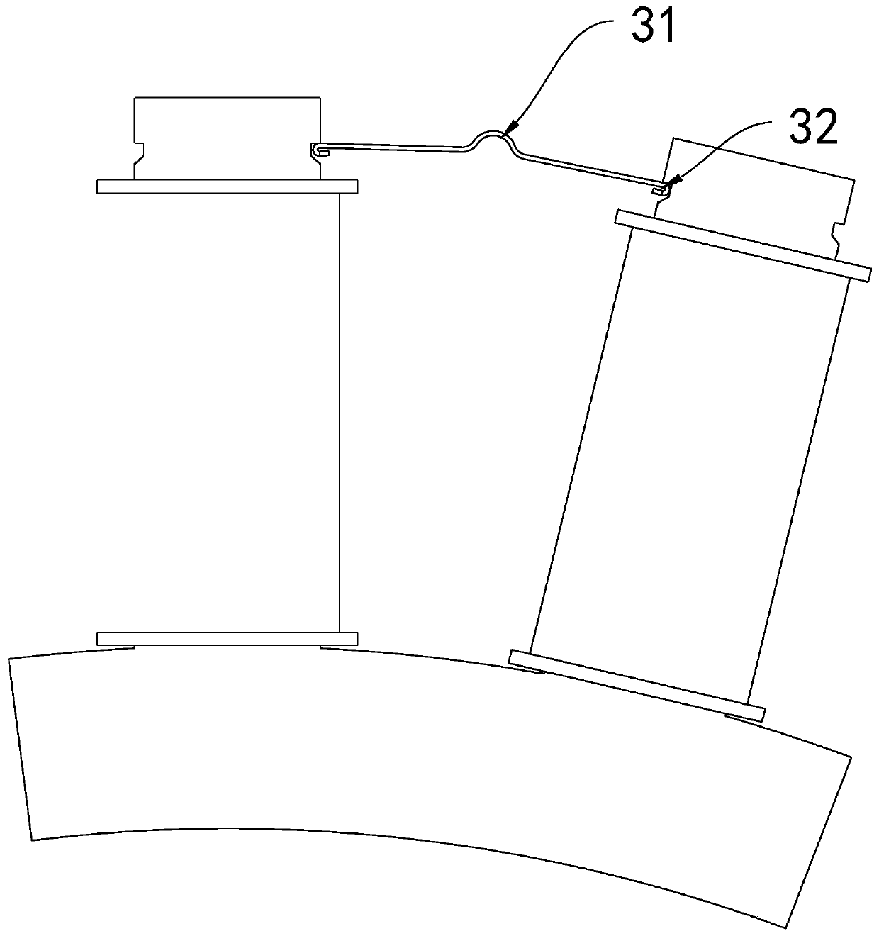 Motor iron core structure