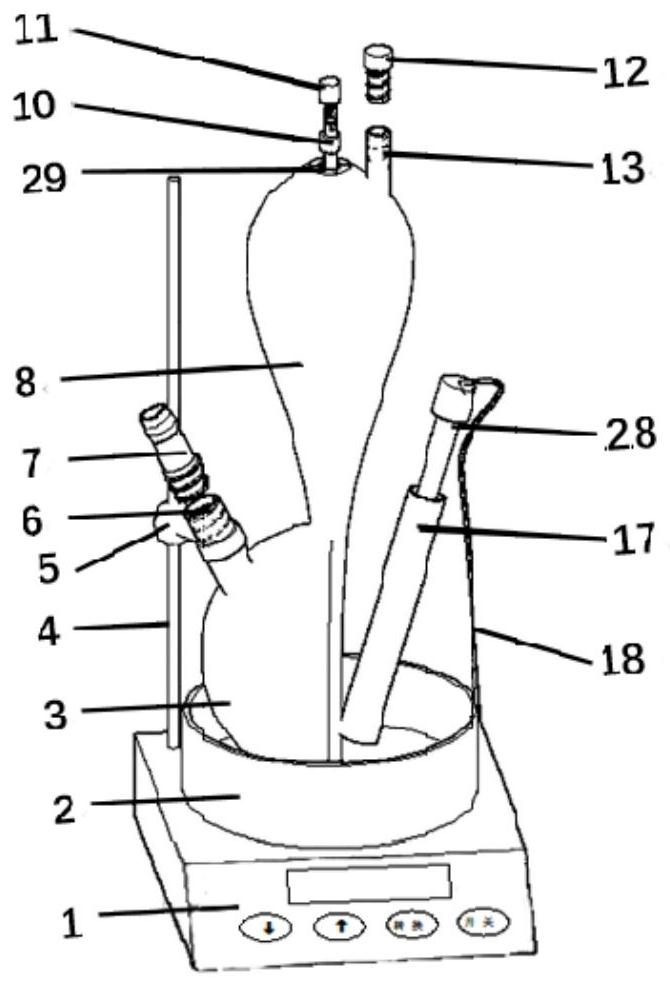 An experimental device for preparing and purifying CO