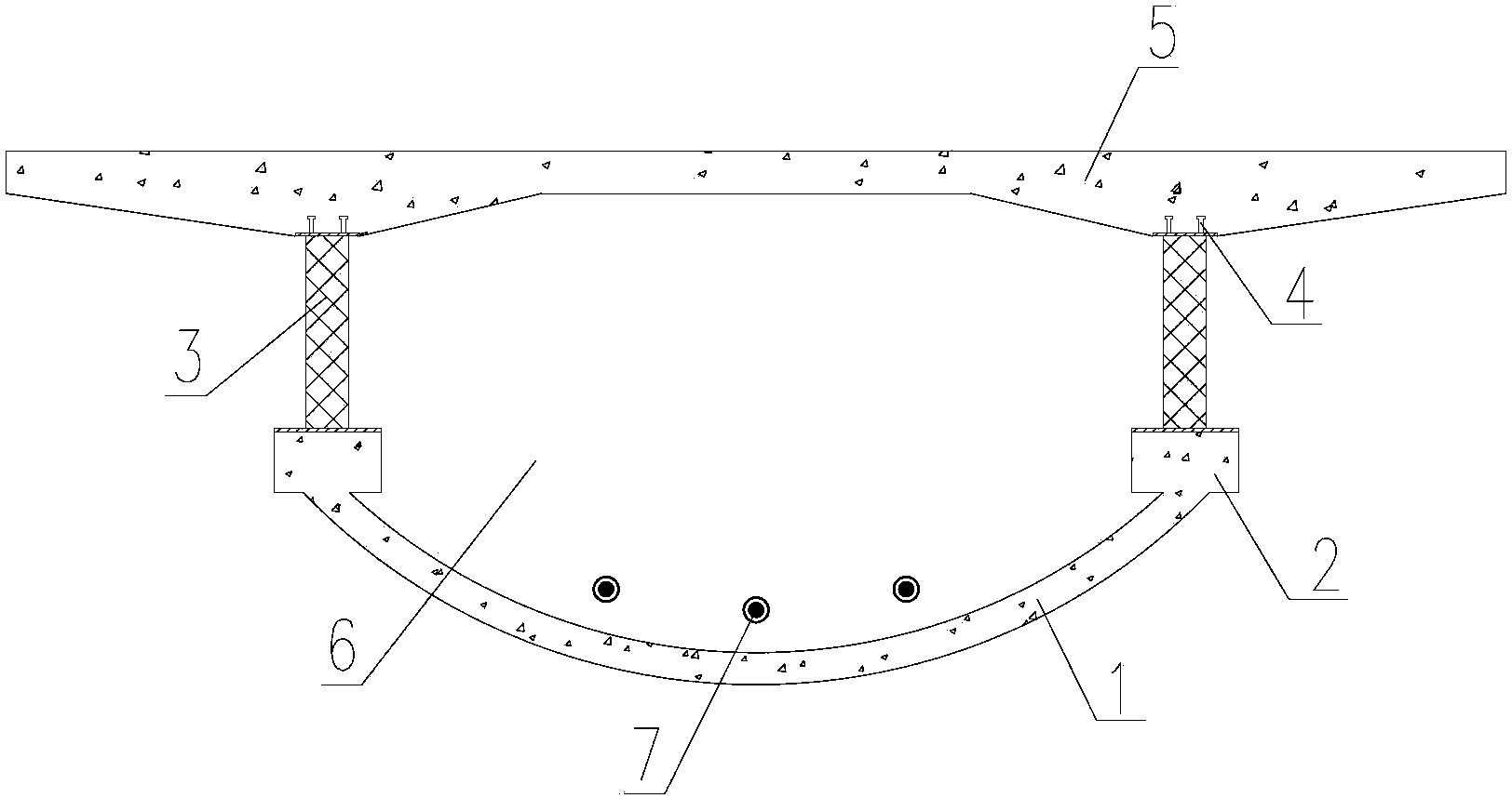 Prefabricated continuous box girder bridge with saddle shell bottom and its construction method