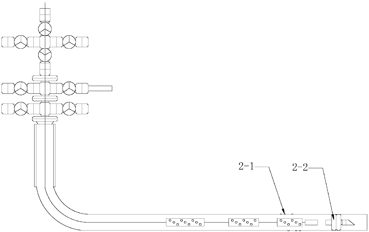 Segmented acid fracturing water controlling production increasing method for carbonate rock fractured-vuggy reservoir deep open hole horizontal well