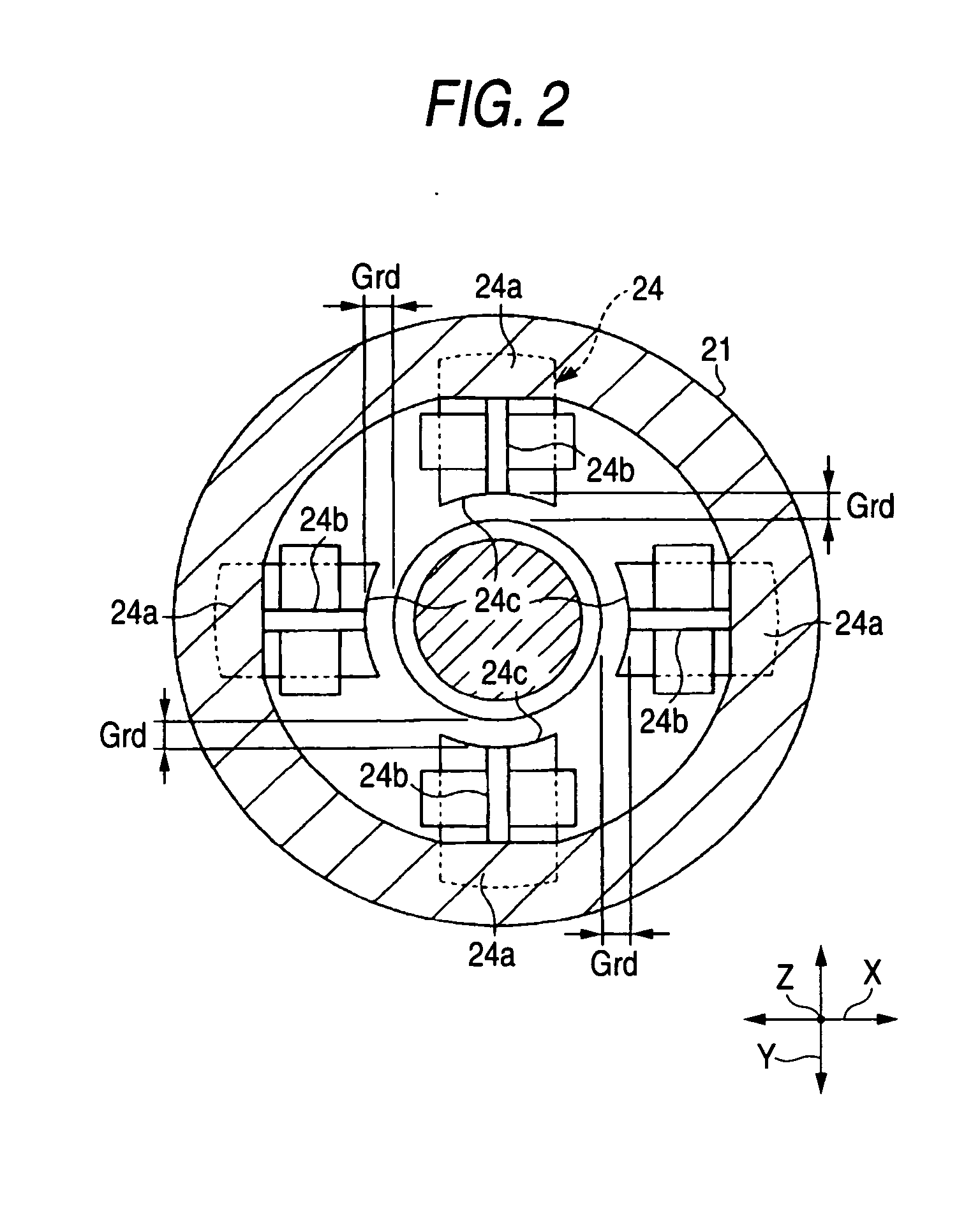 Magnetic bearing spindle device for machine tool