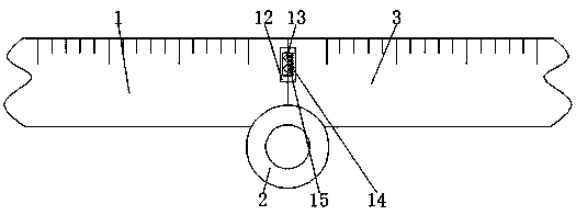 Straightedge device for mathematics teaching