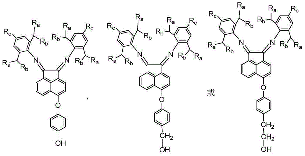 Supported alpha-diimine metal complex, and its application in olefin polymerization