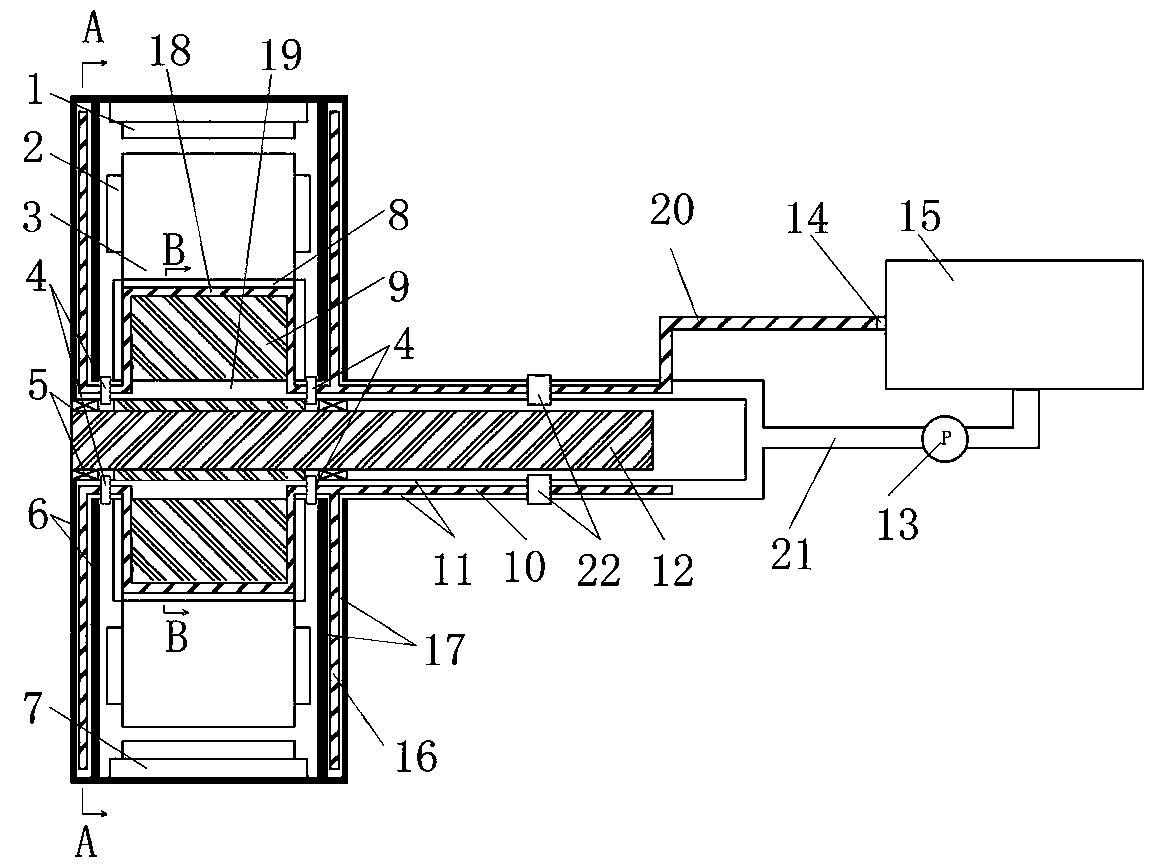 Wheel hub motor and wheel hub motor heat dissipation system