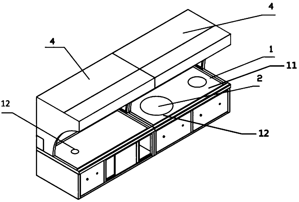 Commercial integrated oven