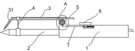 Electric soldering iron with conveying mechanism