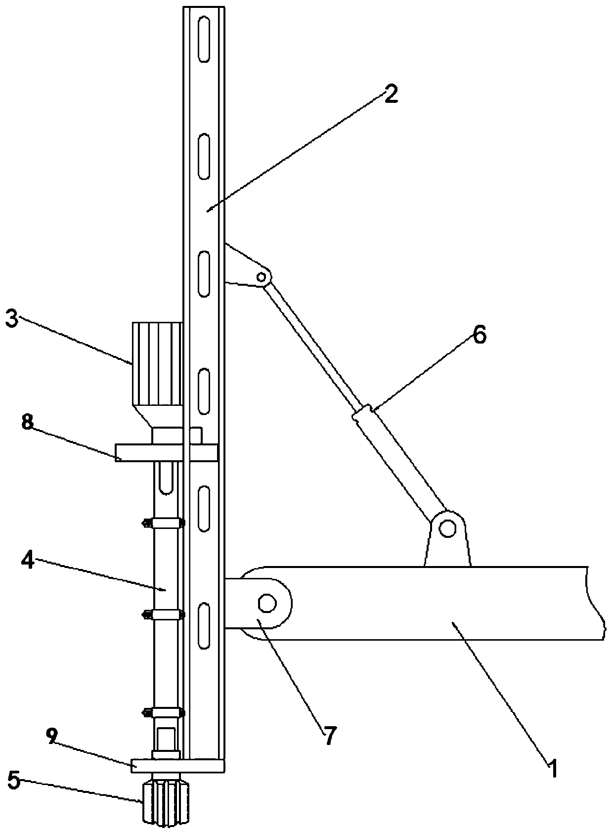 Drilling device used for ground deep hole blasting