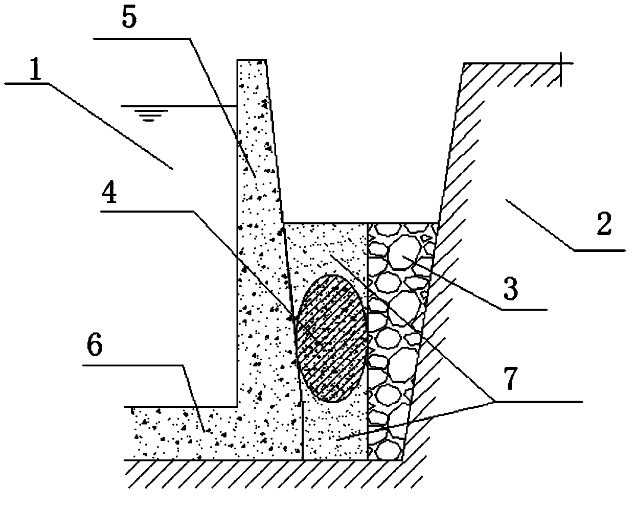 External baffle-block anti-floating method for reinforced concrete pool