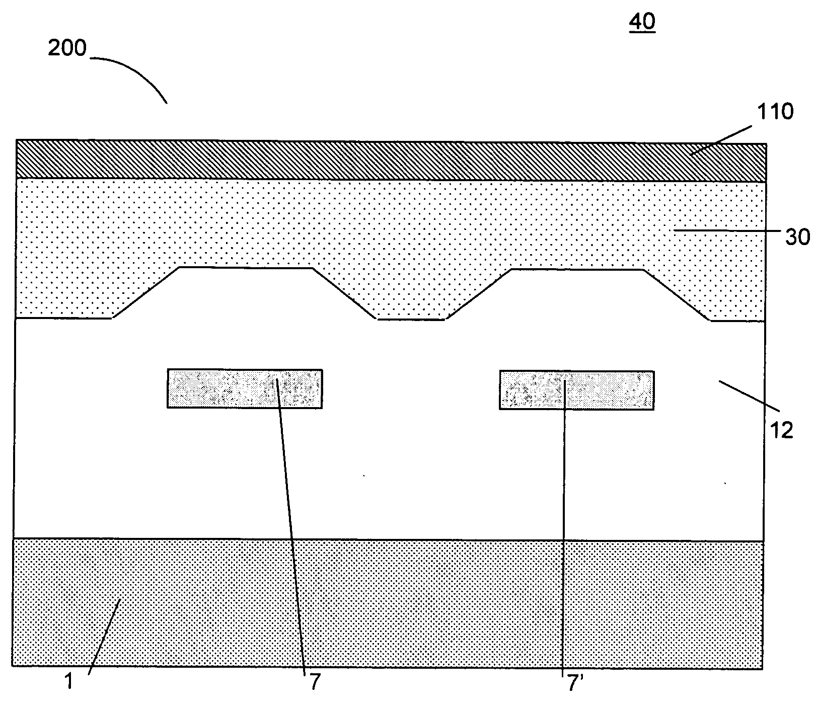 Planarization of an image detector device for improved spectral response