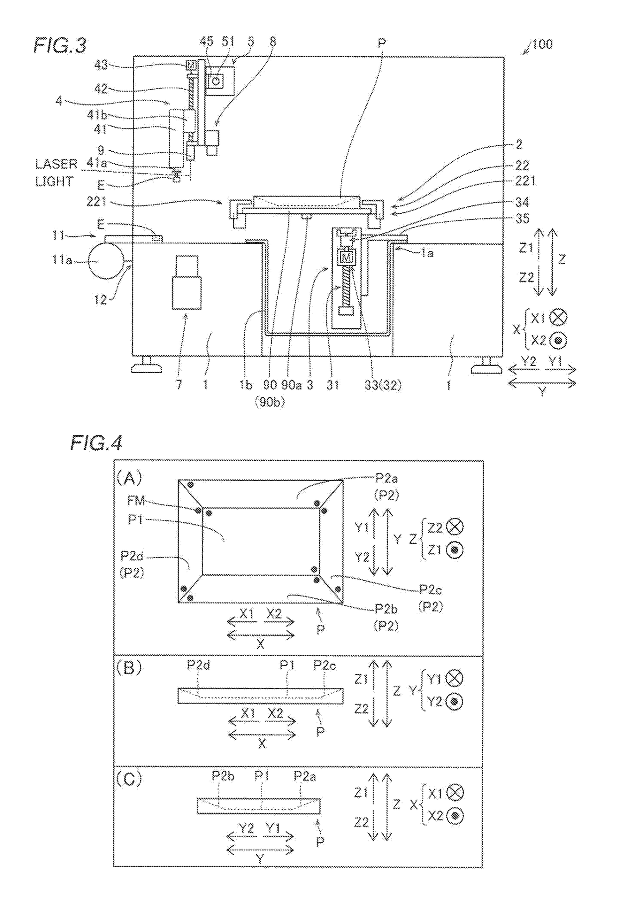 Mounting target working device