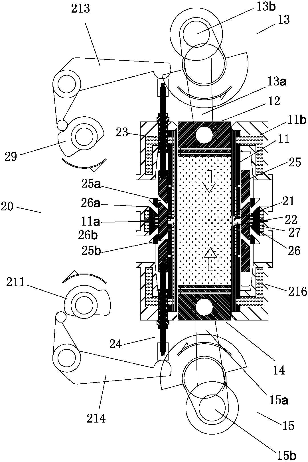 Reverse hedging internal combustion engine