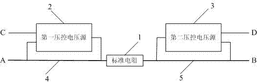 A resistance signal source and resistance measurement circuit for eliminating lead wire resistance