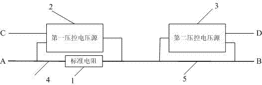 A resistance signal source and resistance measurement circuit for eliminating lead wire resistance